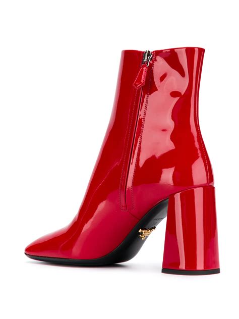 prada red boots.